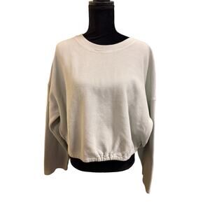 Fabletics Anna Tie-Back Sweatshirt Dusty Teal Women's Size L